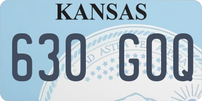 KS license plate 630GOQ