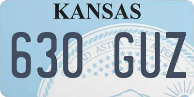 KS license plate 630GUZ