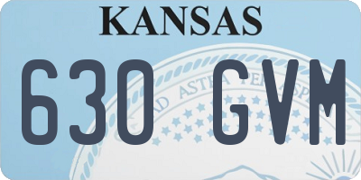 KS license plate 630GVM