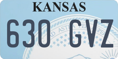 KS license plate 630GVZ