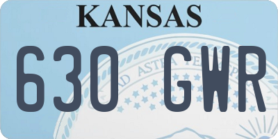 KS license plate 630GWR