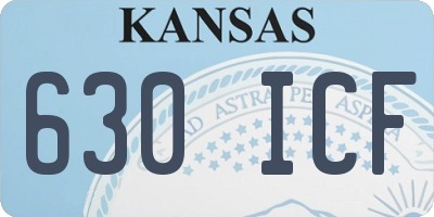 KS license plate 630ICF