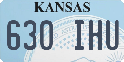KS license plate 630IHU