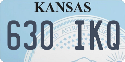 KS license plate 630IKQ