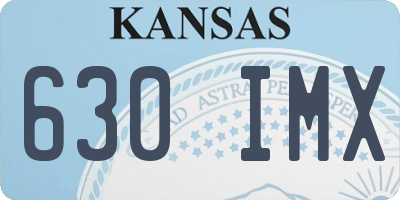 KS license plate 630IMX