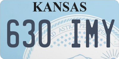 KS license plate 630IMY