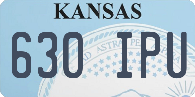 KS license plate 630IPU