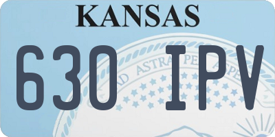 KS license plate 630IPV