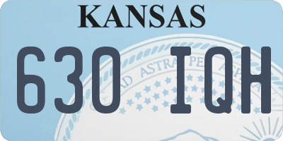 KS license plate 630IQH