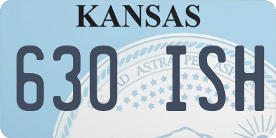 KS license plate 630ISH