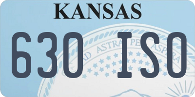 KS license plate 630ISO