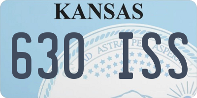 KS license plate 630ISS
