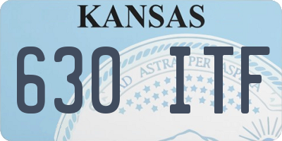 KS license plate 630ITF