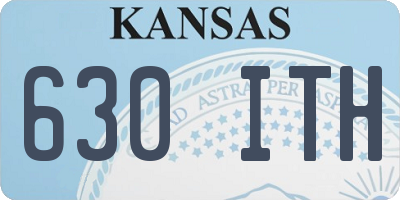KS license plate 630ITH