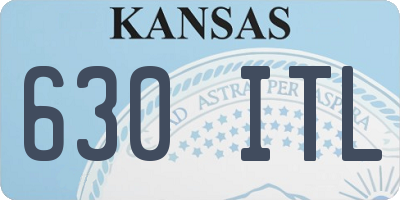 KS license plate 630ITL