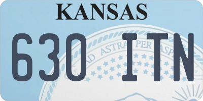 KS license plate 630ITN