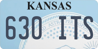 KS license plate 630ITS