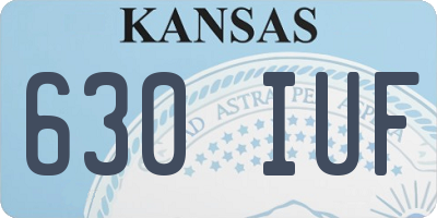 KS license plate 630IUF