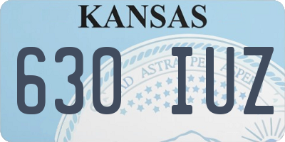 KS license plate 630IUZ
