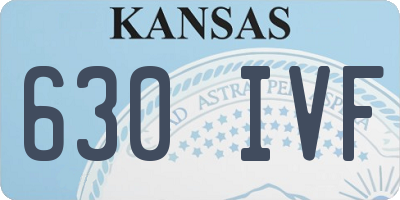 KS license plate 630IVF