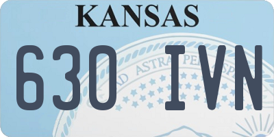 KS license plate 630IVN