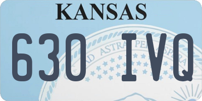 KS license plate 630IVQ