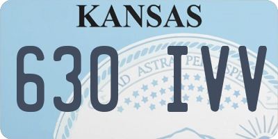 KS license plate 630IVV