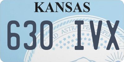 KS license plate 630IVX