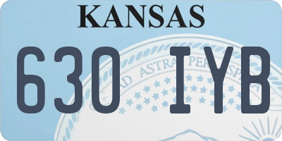 KS license plate 630IYB