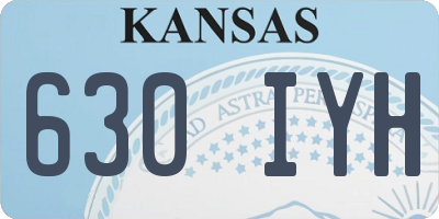 KS license plate 630IYH