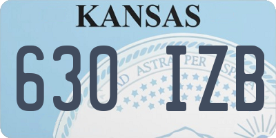 KS license plate 630IZB