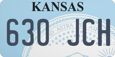 KS license plate 630JCH
