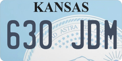 KS license plate 630JDM