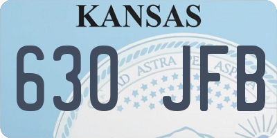 KS license plate 630JFB