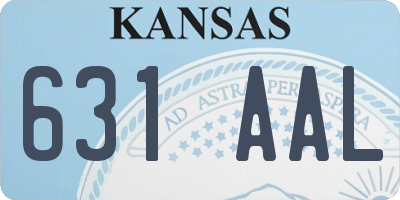 KS license plate 631AAL