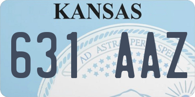 KS license plate 631AAZ