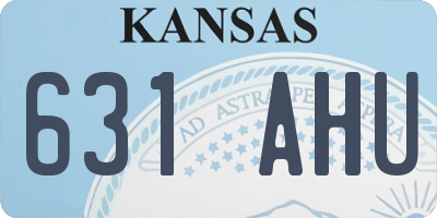 KS license plate 631AHU