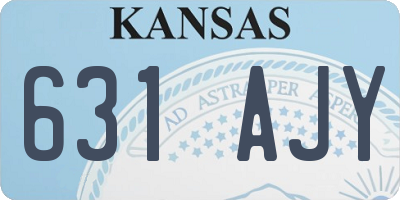 KS license plate 631AJY