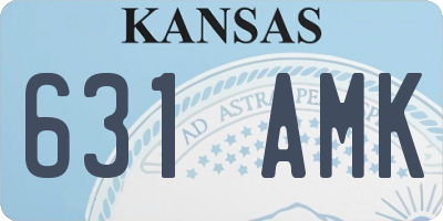 KS license plate 631AMK