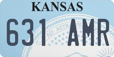 KS license plate 631AMR