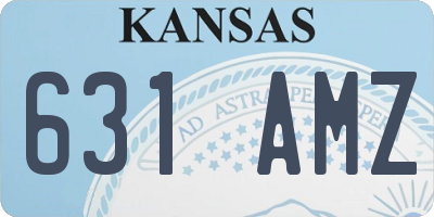 KS license plate 631AMZ
