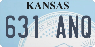 KS license plate 631ANQ