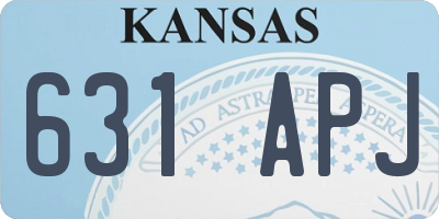 KS license plate 631APJ