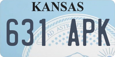 KS license plate 631APK