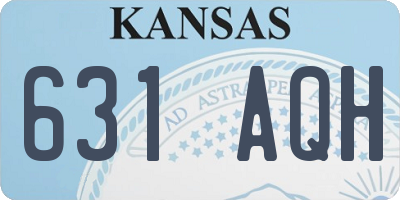 KS license plate 631AQH