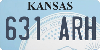 KS license plate 631ARH