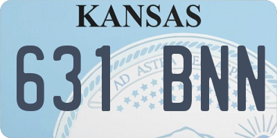 KS license plate 631BNN