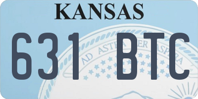 KS license plate 631BTC