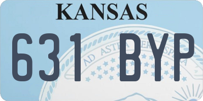 KS license plate 631BYP