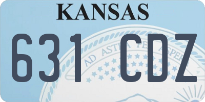 KS license plate 631CDZ
